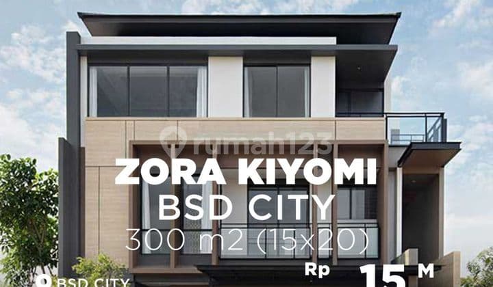 Dijual Cepat Rumah 3 Lantai Ada private Lift di Cluster Kiyomi Zora BSD, Tangerang Selatan