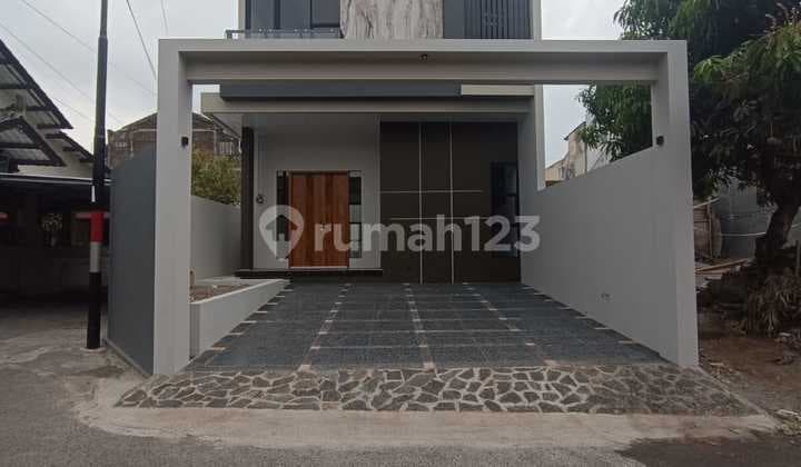 Premium 2-Story Contemporary Concept House in Banteng, Jl Kaliurang Km 8, Sleman, Yogyakarta, west side of the PLN power post