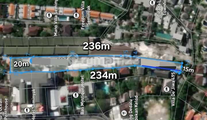 Tanah Komersial di Central Petitenget Seminyak