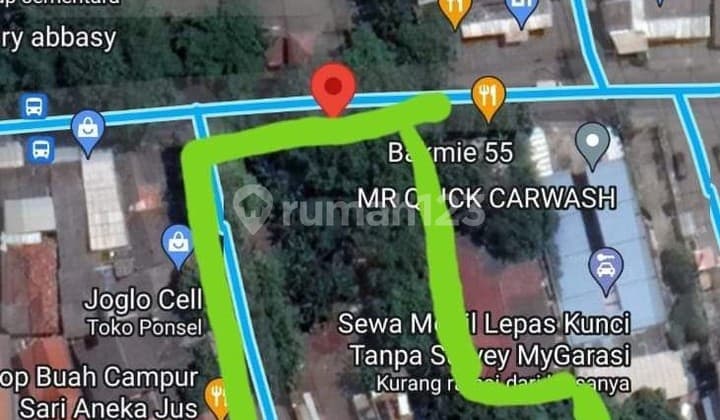 Disewakan Tanah Kavling Kotak Cocok Untuk Padel Jalan Raya Joglo