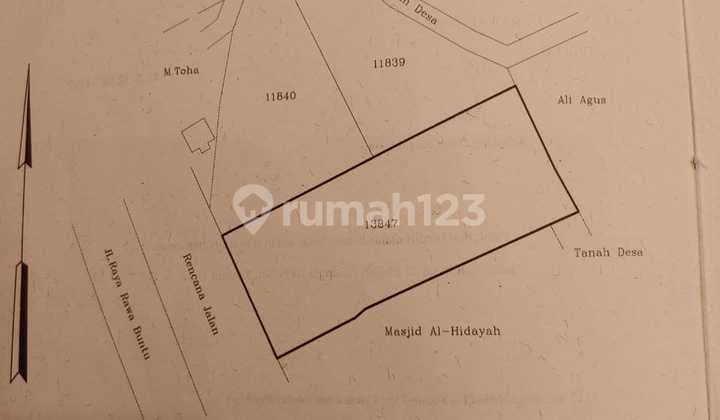 Tanah Kavling Kotak Jalan Raya Boulevard Seberang De Latinos BSD