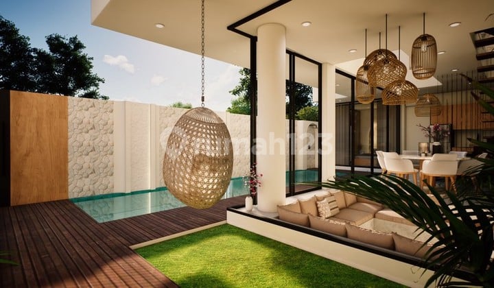 Leasehold - 3 bedroom exclusive villa in the center of Berawa,Canggu,Bali
