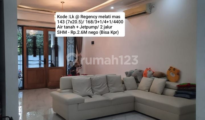 Rumah 2 Lantai Siap Huni @regency Melati Mas
