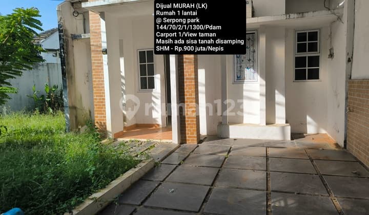 Dijual Super Murah Rumah 1 Lantai @ Serpong Park