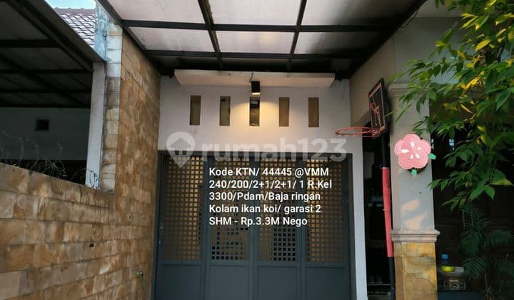 Rumah luas sudah baja ringan di Villa melati mas