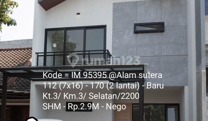 New house in the favorite cluster @Alam sutera