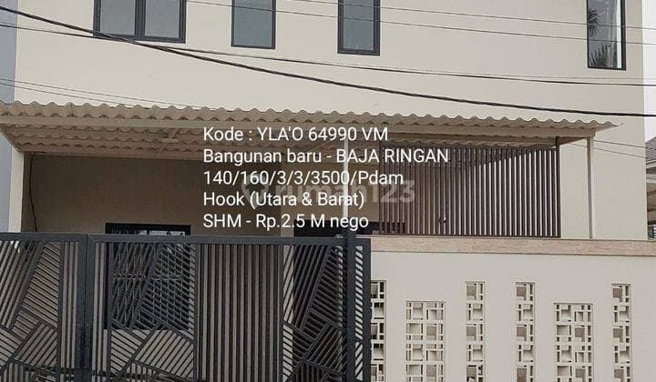 Rumah baru hook lokasi sangat bagus @Villa melati mas