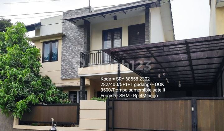 Rumah HOOK luas 2 lantai siap huni @Villa melati mas