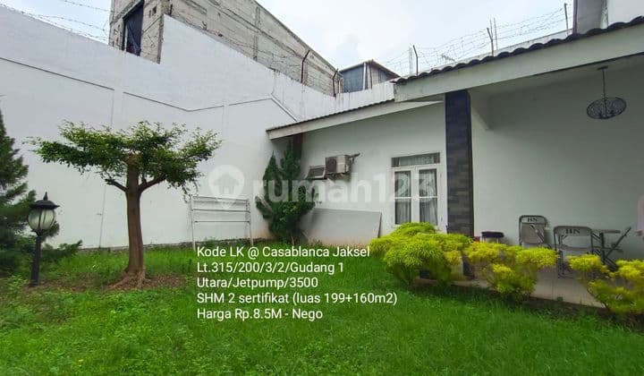 Luxurious, spacious, and lush house in the elite area of Casablanca, South Jakarta.