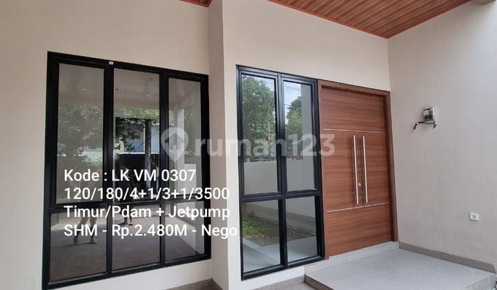 Rumah baru modern glass house di Villa melati mas