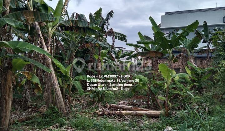 Kavling HOOK lokasi bagus di Villa melati maa