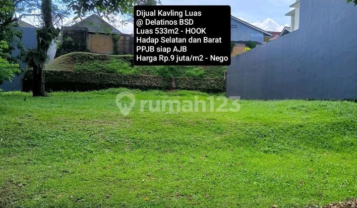 Kavling Hook Luas @ Delatinos Bsd