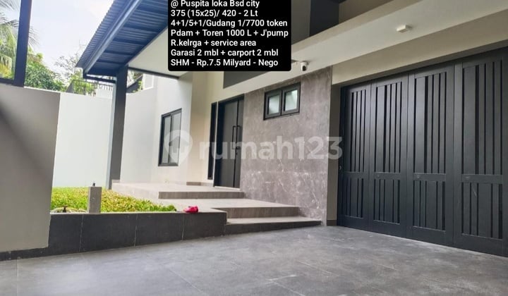 For Sale Brand New 2-Story Modern Minimalist House at Puspitaloka BSD City