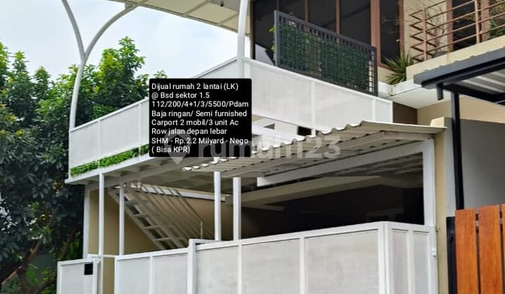 For Sale 2-Story Semi-Furnished House @BSD South Tangerang