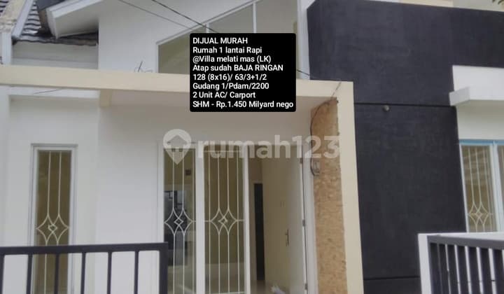 For Sale: 1-Story House with Light Steel Roof @ Villa Melati Mas
