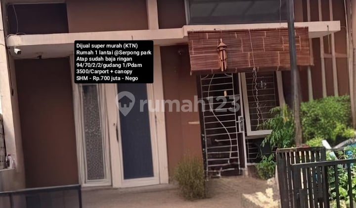 Dijual Rumah Termurah Baja Ringan@ Serpong Park Bsd