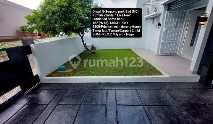Rumah Limited Edition/like New Furnished Baru Semua @ Serpong Park Bsd