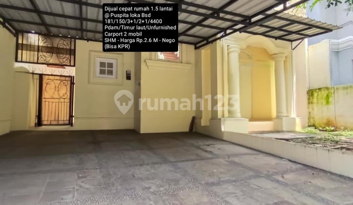 Dijual Rumah Terawat dan Siap Huni @ Puspita Lokas BSD