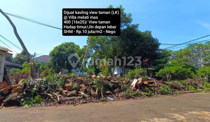 Dijual Kavling View Taman (ngotak) @ Villa Melati Mas