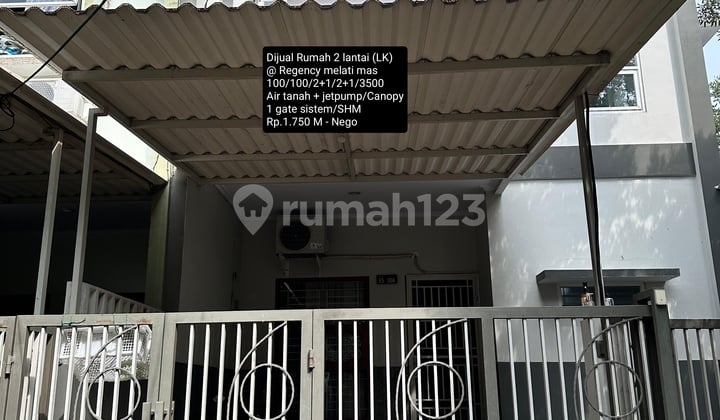 Dijual Rumah 2 Lantai @ Regency Melati Mas