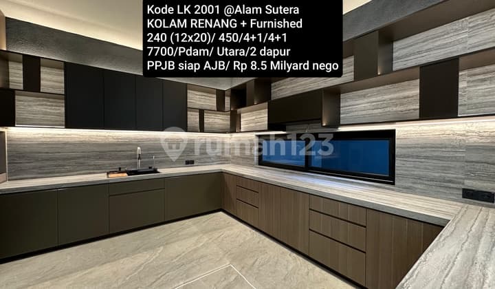 Luxury House + Swimming Pool Furnished @ Alam Sutera