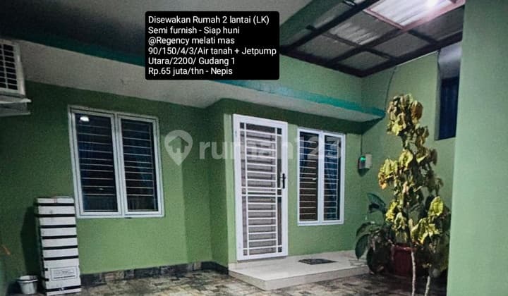 For Rent 2-Story Semi-Furnished House Ready for Occupancy@ Regency Melati Mas