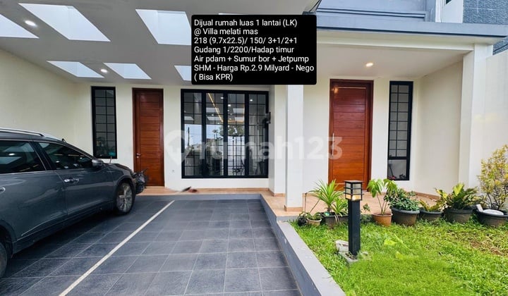 Dijual Rumah Cantik 1 Lantai Siap Huni @ Villa Melati Mas