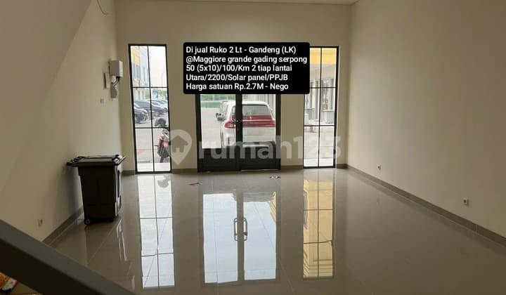 For Sale New 2-Story Twin Shophouse @ Maggiore Grande Gading Serpong