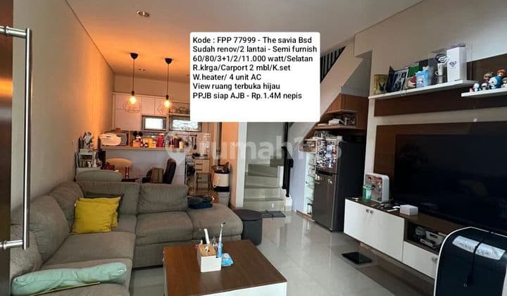 Rumah 2 Lantai Sudah Renov @ The Savia Bsd