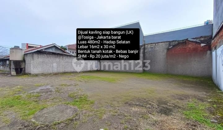 Dijual Kavling Kotak Siap Bangun @ Tosiga- Kebun Jeruk Jakarta Barat