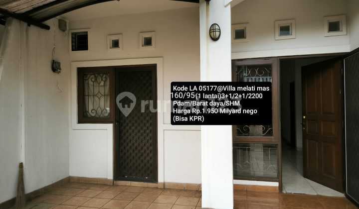 Rumah 1 Lantai Lokasi Bagus @ Villa Melati Mas