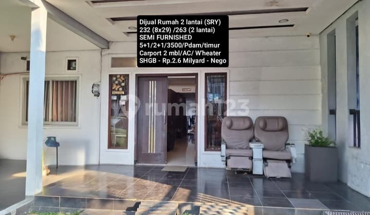 For Sale Semi-Furnished 2-Story House @ Villa Serpong BSD