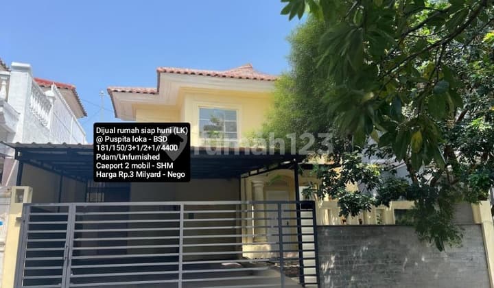 Dijual Rumah Terawat Dan Siap Huni @ Puspita Lokas Bsd