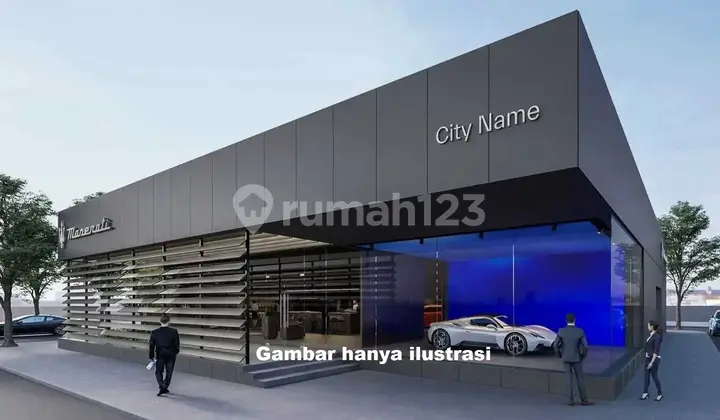 Dijual Tanah dan Bangunan Eks. Showroom & Gudang, Jakarta Pusat
