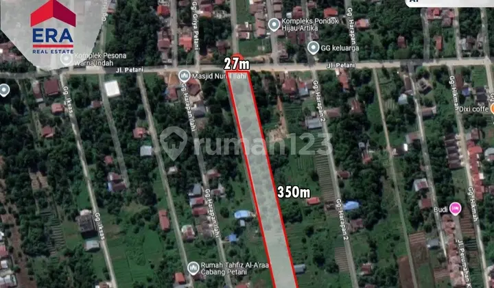 Ready-to-Build Land in Pontianak City, Jl. Petani