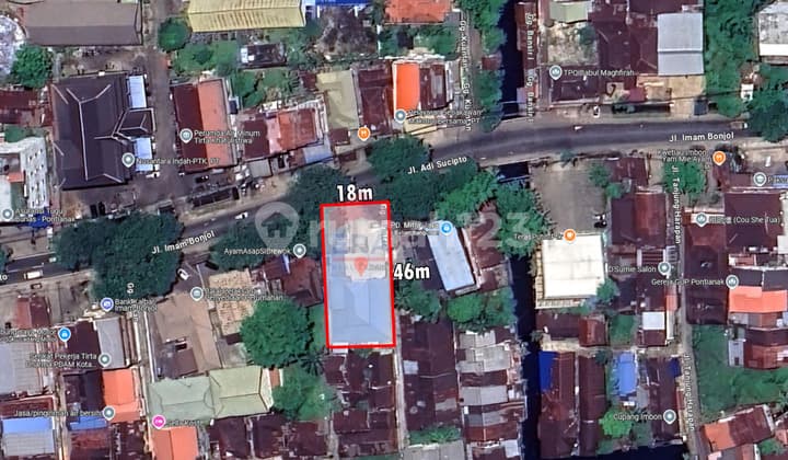 Tanah Pinggir Jalan Raya untuk Bangun Kantor dan Usaha di Imam Bonjol