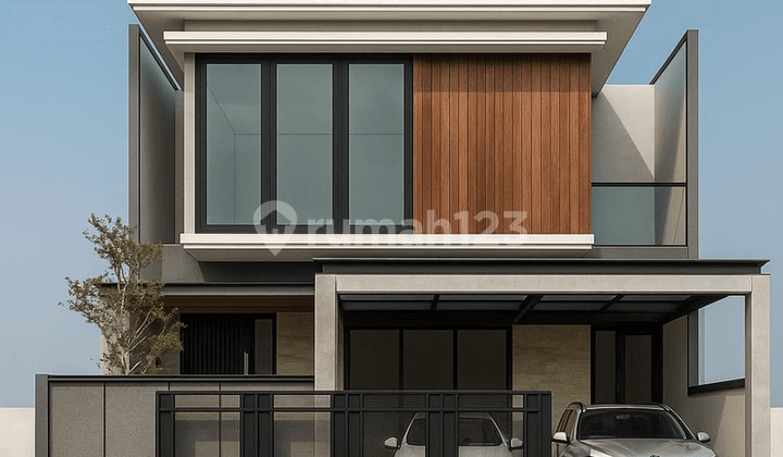 New Luxurious Minimalist House, Width 10 Meters, on Sutorejo Boulevard