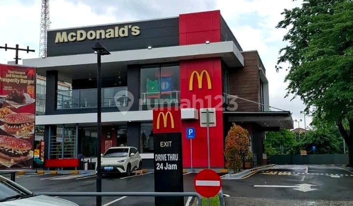 Tanah Hadap Jalan Raya 1808 M2 Bangunan Mcdonalds SHM
