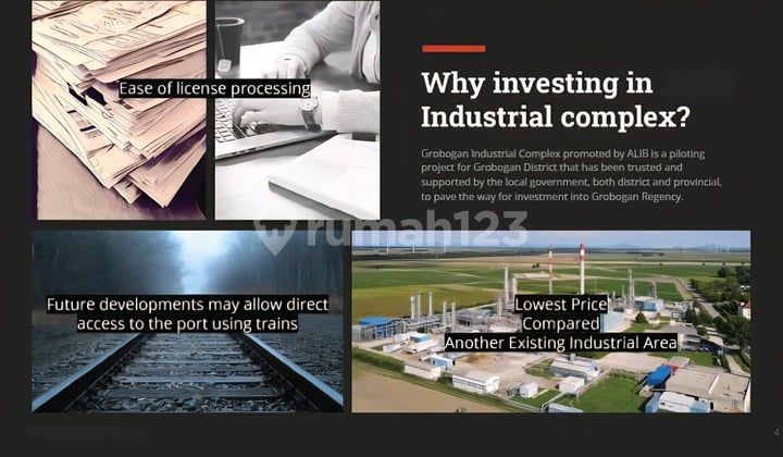 Tanah Kavling Industri di Kawasan Industri Grobogan Purwodadi