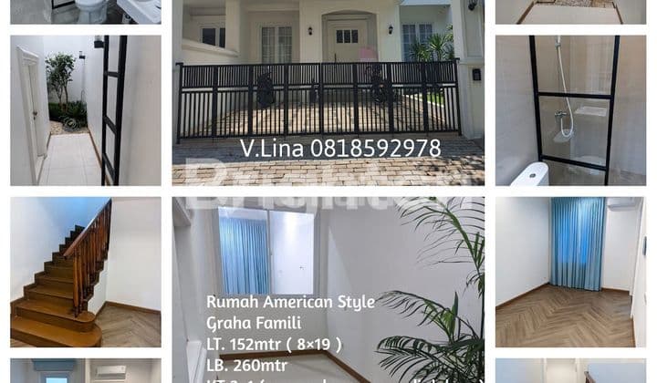 DIJUAL RUMAH AMERICAN STYLE HADAP SELATAN NEW GRESS