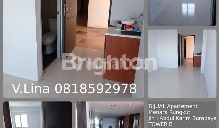 BANTING HARGA MURAH, APARTEMEN STUDIO MENARA RUNGKUT KOSONGAN