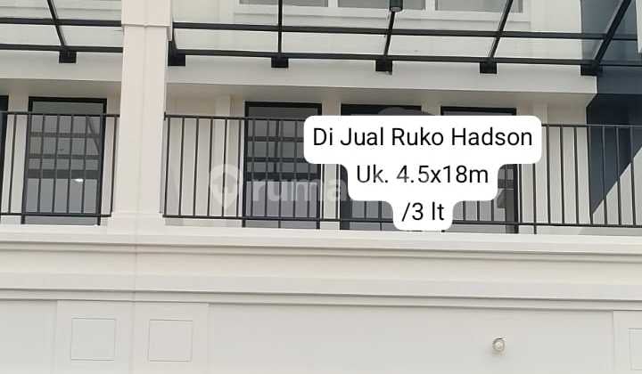 Di Jual Komersil Ruko The Hudson Kawasan Paling Ramai di Gading Serpong Hadap Jalan Raya