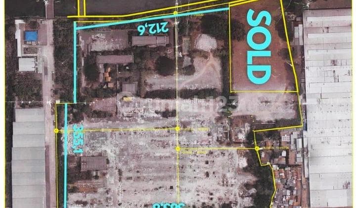 TURUN HARGA, Dijual Cepat dibawah NJOP Tanah di Jl. Daan Mogot KM 17.3 Semanan, Kalideres, Jakarta Barat