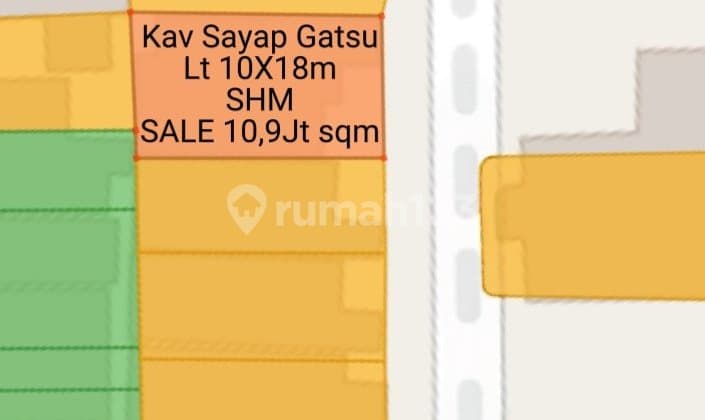 Kavling Pusat Kota Sayap Gatot Subroto Dekat T S M