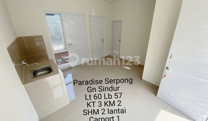 Rumah Modern minimalis Paradise Serpong TERMURAH