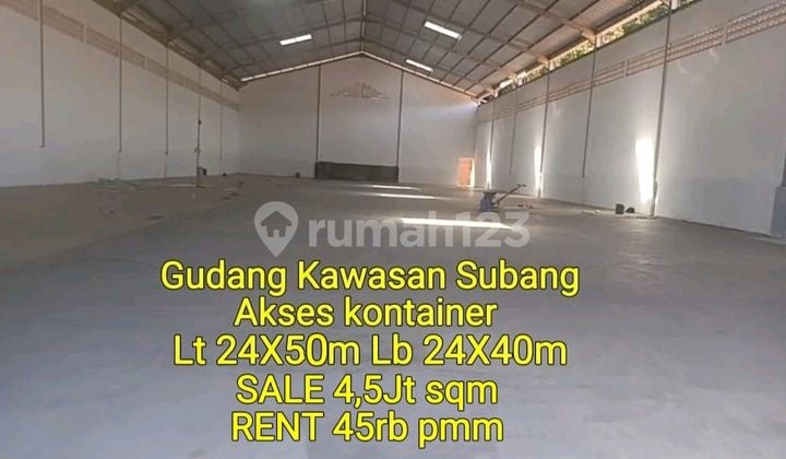 Gudang Modern Industri Tol Kalijati Subang