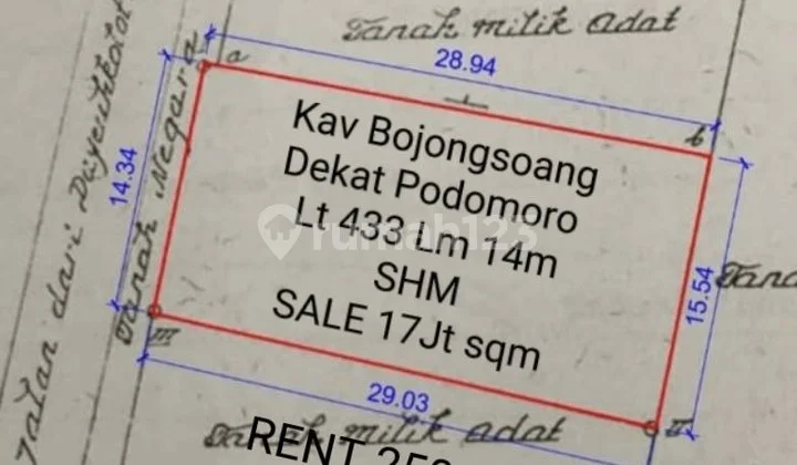 Kavling Niaga Dekat Podomoro Kavling Niaga Dekat Podomoro