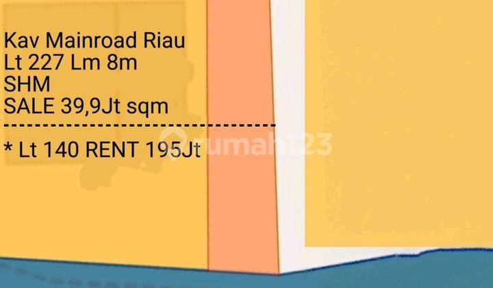 Tanah Halaman Mainroad Riau Strategis dan Ramai Pusat Niaga dan Kuliner