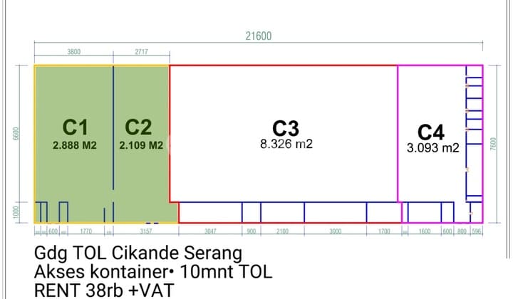 Gudang Bersama Tol Cikande Serang