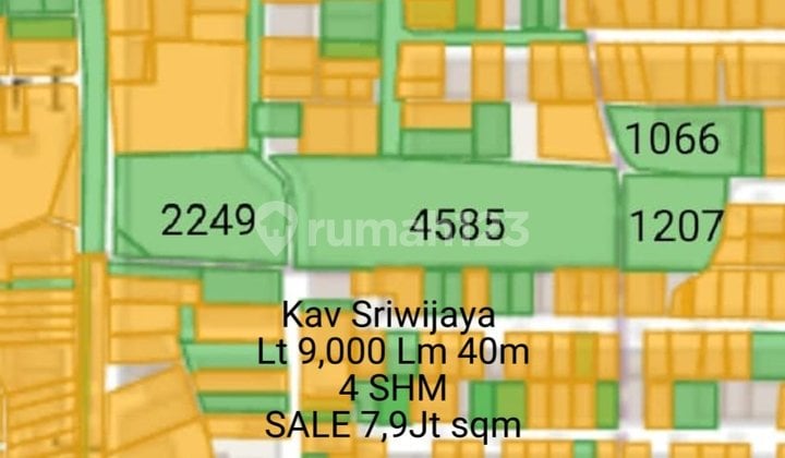Kavling Sayap Pasirluyu Sriwijaya dan Sekitarnya